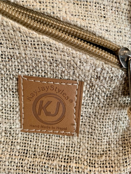 Handmade Natural Hemp Nepal Backpack Purse, Small Lightweight Daypack main image 5